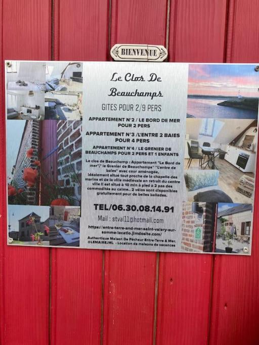 Le Clos De Beauchamp Appartement Le Bord De Mer 2 Velos Sont Disponibles Gratuitement Saint-Valéry-sur-Somme Dış mekan fotoğraf